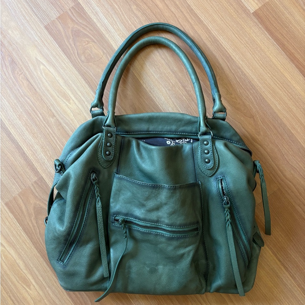 Free People Emerson Tote Bag, Sage Green